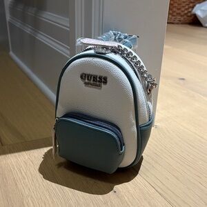 GUESS Mini Bag in White and Blue